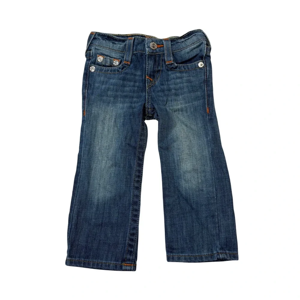 True Religion Toddler Boys‎ 2T Straight Leg Jeans Medium Wash Blue